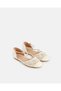 Senior Girls Beige Embellished Ballerina - 2