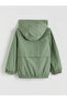Green Hooded Boy's Raincoat - 2