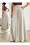 Women's Stone Tie-Front High-Waist Relaxed Fit Wide-Leg Sofia Linen Pants - 3