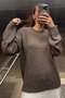 سترة تريكو أساسية ذات ملمس ناعم ومقاس كبير AW25KZ0133