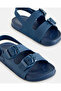 Boys Navy Slide With Backstrap Sandals - 3