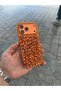 Apple iPhone 18 Pro Max Compatible Orange Full Real Stone Luxury Case - 3