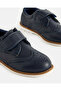 Boys Black Derby Shoes With Velcro - 3