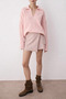 Soft Textured Polo Neck Knitwear Sweater Aw25Kz0014 - 4