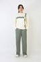 Girl's Suit - Double Face Fabric - Bow Detail and Wide Legs 12508 - 2