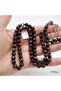 Natural garnet rosary
