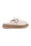 L060.650 Genuine Leather Buckle Poly Sole Comfortable Women's Sabo Slippers - 2