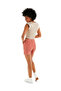 Women Orange Raw Hem Denim Shorts - 3