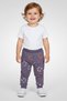 Toddlers Girl Graphic Print Sweatpants, Purple
