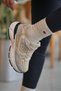 Women's Black and White Orthopedic Non-Slip Sole Casual Sneaker 050