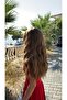 Wavy Riveted Fiber Synthetic Medium Wig - Brown - 2