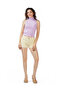 Women Raw Hem Denim - 7