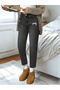 Women's Distressed Denim Pants - 5