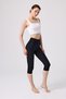 High Waist Slimming Black Capri Leggings - Stretchy Sports & Casual Women's Leggings - 3