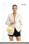 Wrinkled Textured Yellow Shk308 Faux Leather Single Compartment, Hand, Arm and Shoulder Bag with Snap Fasteners - 8