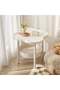 Modern Accent Side Table with Raised Edge Tray Top, Dual Storage Levels, Stable Metal Frame, Functio - 2