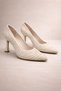✨ Pearl Detailed Women's Heeled Shoes Cream Pointed Toe Evening Dress Shoes Elegant and Stylish Design - 2