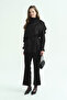 Black Shirt with Cape Detail - 4
