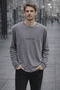 Text Detailed Men's Long Sleeve Sweatshirt - 2