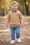 Baby Boy Shirt Sweatshirt and Denim Pants 3-Piece Set