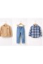 Baby Boy Shirt Sweatshirt and Denim Pants 3-Piece Set - 4