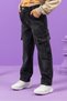 Mojo Boy's 9-14 Years Cargo Pocket Regular Fit Jean 4984 Black