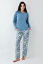 9075-S Women's Long Sleeve Pajama Set