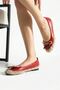 Caldera Red Skin Straw Wrap Thermo Sole Premium Ballerinas - 2