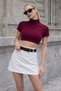 Wide Belt Detailed Short Skirt - 2