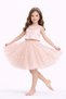Girl's Pearl Detailed Powder Pink Tutu Skirt Birthday Graduation Party Skirt