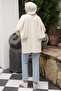 Cream Glitter Mercerized Knitwear Sweater - 4
