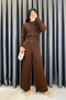 Noa Noa Snap Fastener Knitwear Set - Brown Brown - 2
