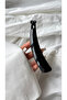 Amber Marble Patterned Banana Clip - Retro Style Hair Gathering Clip - 2