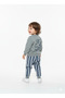 Boy's Tie-Waist Striped Top and Bottom 2-Piece Combination Set - 2