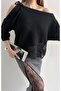 Soft Textured Lace Trimmed Fakir Sleeve Knitwear - 6