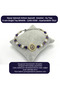 Certified Evil Eye Embellished Zircon - Amethyst - Moonstone - 6mm Natural Stone Bracelet - Adjustable Size