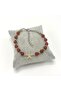 Certified Red Agate with Starfish Zircon Apparatus - 6mm Natural Gemstone Bracelet - Adjustable Size - 3