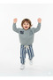 Boy's Tie-Waist Striped Top and Bottom 2-Piece Combination Set