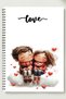 Love & Couple Themed A5 Metal Spiral Bound Unlined Cardboard Cover Love & Couple Themed Def. - 2