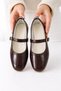 Stl-108 Buckle Ballerina Daily Women's Shoes Home Ballerinas - 3