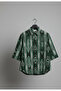 Women's Single Pocket 4/3 Sleeve Ethnic Patterned Thick Lumberjack Jacket Shirt - 5