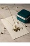 Women's Gold Color Travel Themed Charm Necklace - Manifest Necklace with Airplane, World and Passport Figures