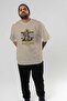 Odysseus 1 Mythology Front Printed Beige Oversize T-Shirt Men Women Cotton Crew Neck Tshirt - 7