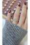 Premium Design Sparkling Women's Double Color Ring Adjustable Without Number