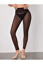 High-Waisted Lycra Transparent Tulle Tights - 3