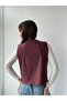 Design Vest for Women in Brick Color - 8