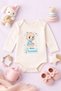 Baby Bodysuit with Text Printed Twin Baby Prince Princess (Double Set Printed 100% Cotton Bodysuit (Newborn & Infant) - 2