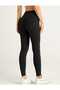High-Waisted Lycra Long Leggings with Gathered Back, Yoga Leggings - 4