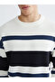 Sparkling Choices from Shining Store Zero Roba Collar Striped Men's Knitwear Sweater - 3