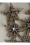 Gold Color Zircon Stone Big Dangle Star Earrings (7.7 cm) - 4